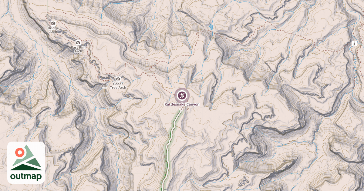 Map of Rattlesnake Canyon