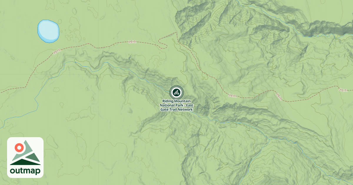 Map of Riding Mountain National Park - East Gate Trail Network