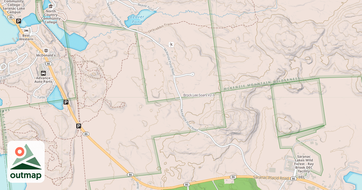Map of Brock Lee Soars