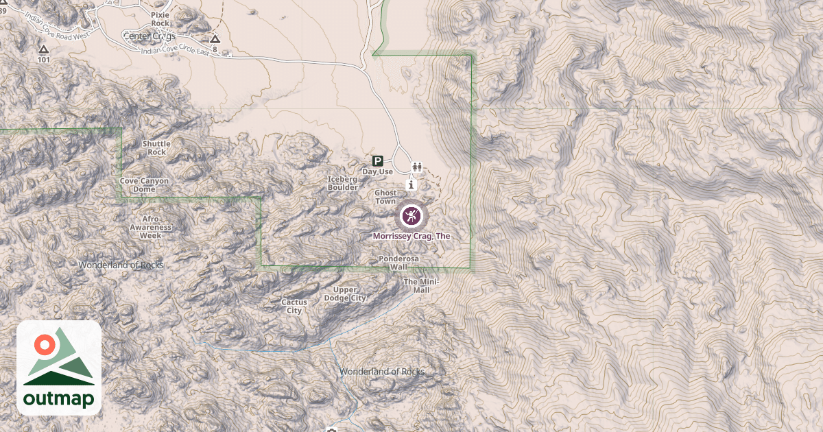 Map of Morrissey Crag, The