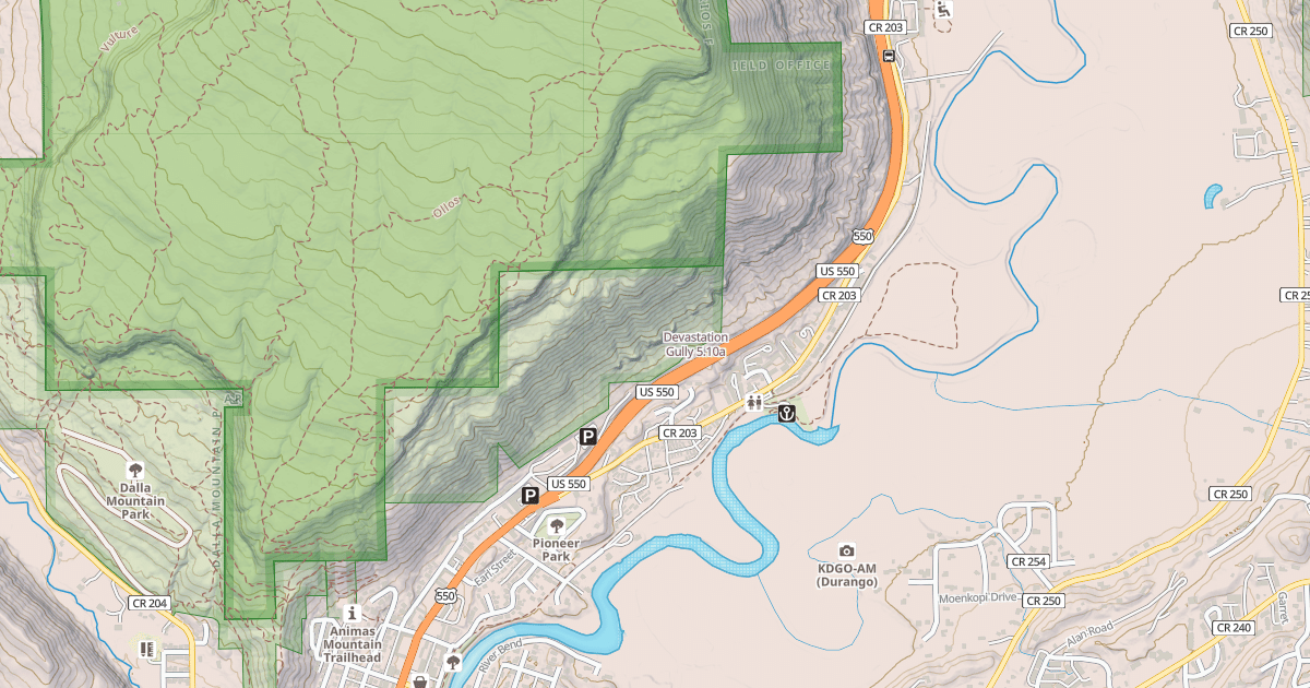 Map preview of Devastation Gully