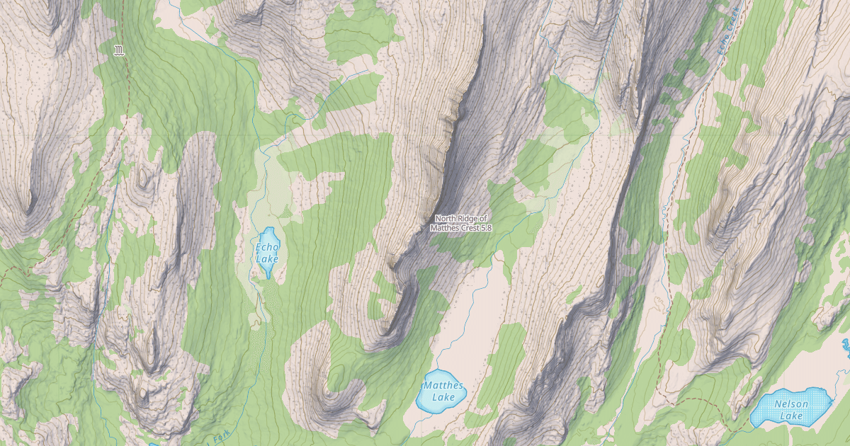Map preview of North Ridge of Matthes Crest