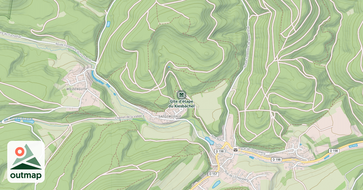 Map of Gïte d'étape du Kiesbächel