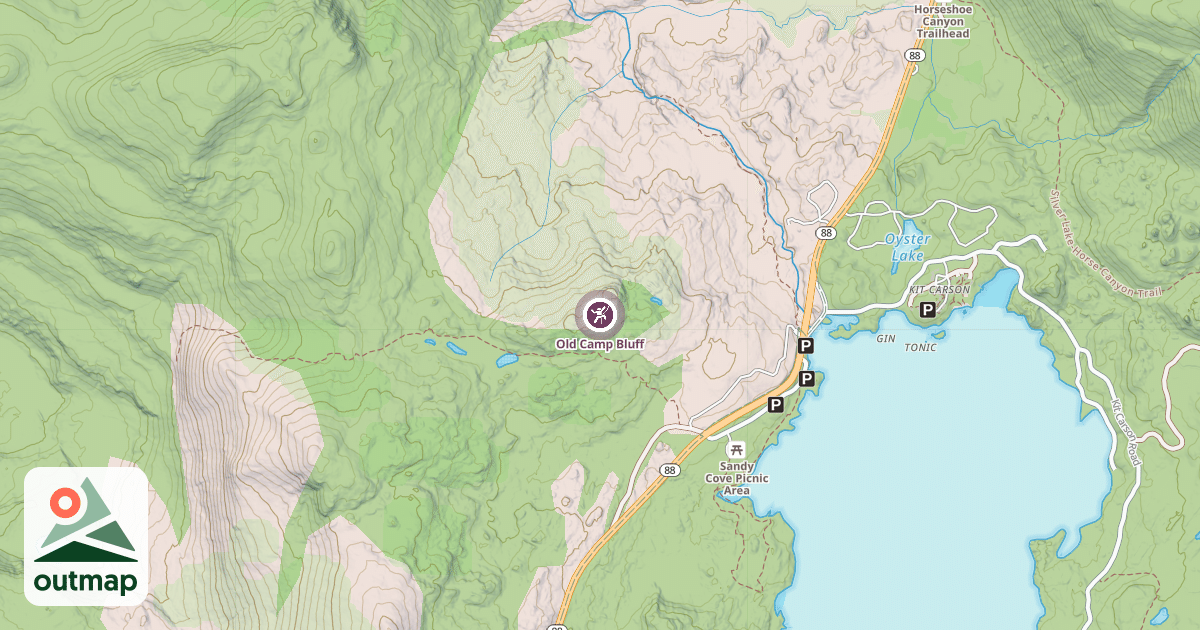 Map of Old Camp Bluff