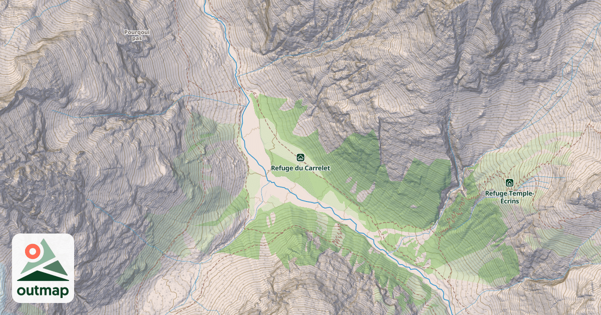 Map of Refuge du Carrelet
