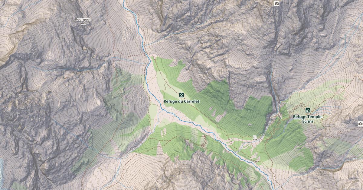 Map preview of Refuge du Carrelet
