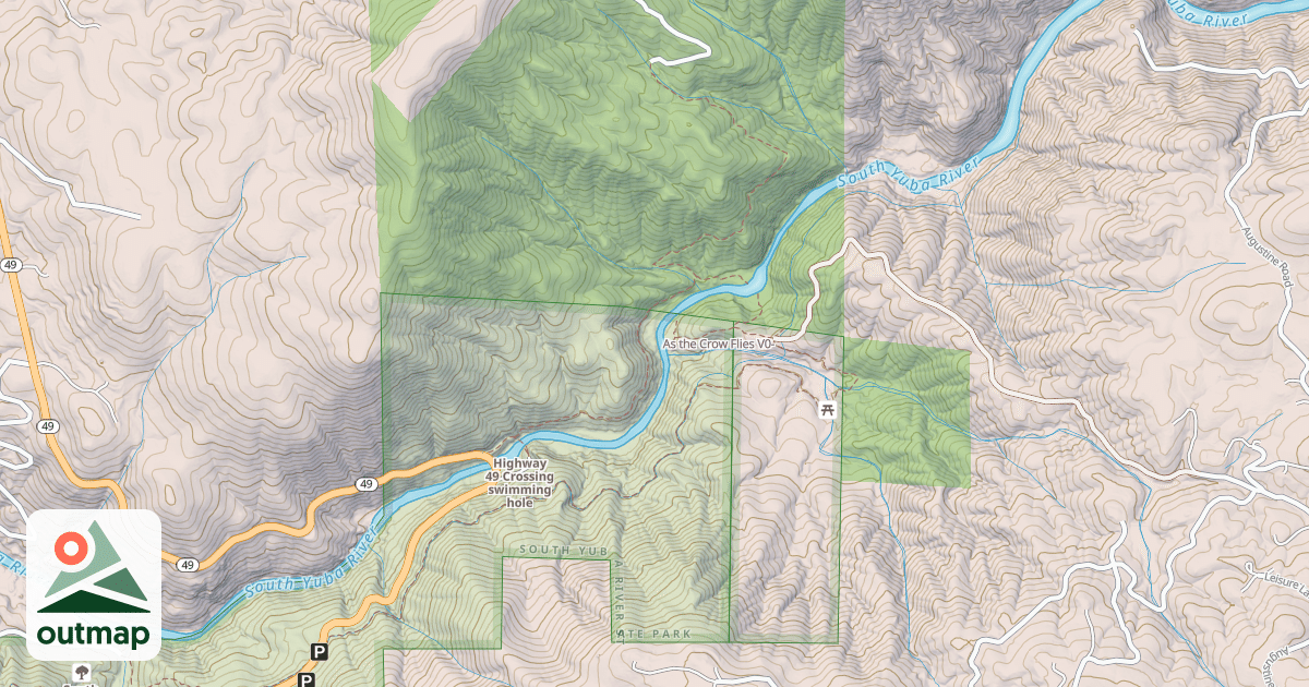 Map of As the Crow Flies