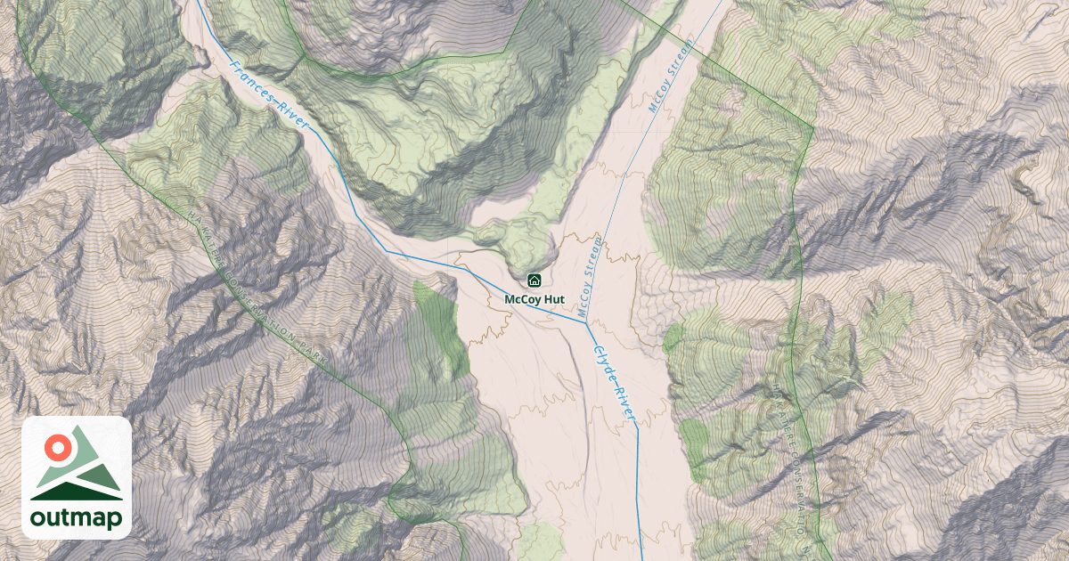 Map of McCoy Hut