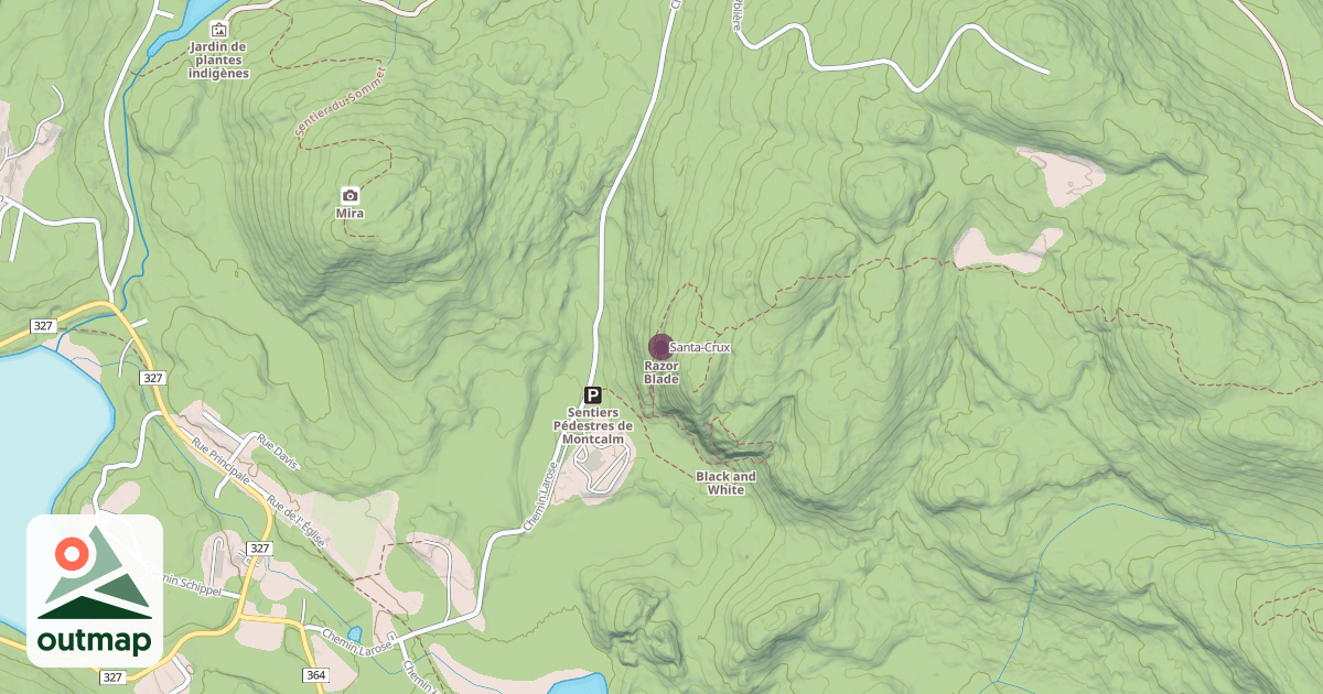 Map of Santa-Crux