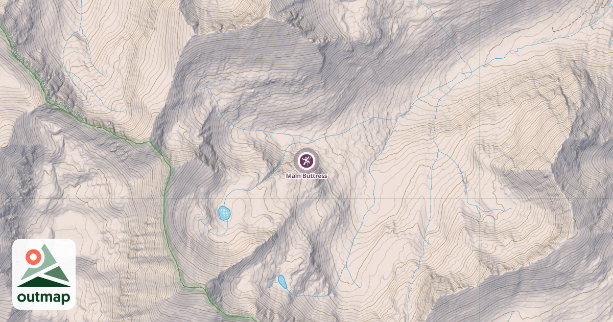Map of Main Buttress