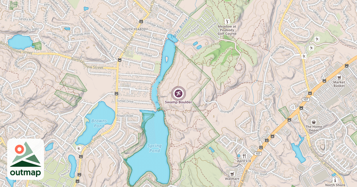 Map of Swamp Boulder