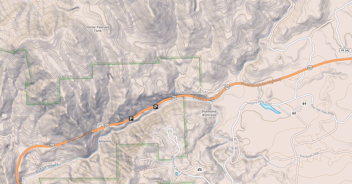 Map preview of Unknown Route