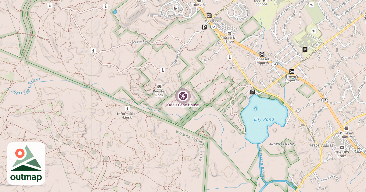 Map of Ode's Cape House