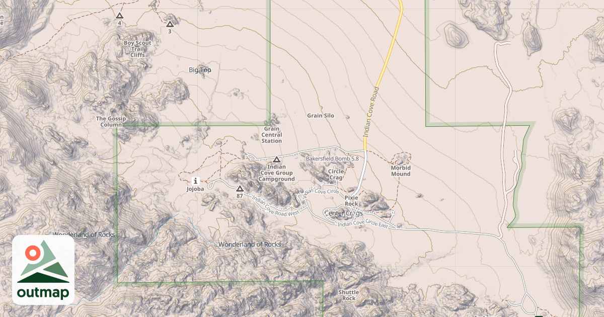 Map of Bakersfield Bomb