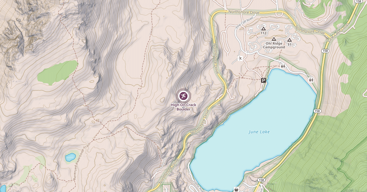 Map preview of High On Crack Boulder