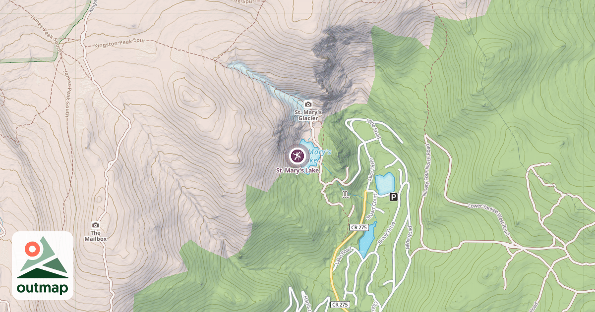 Map of St. Mary's Lake