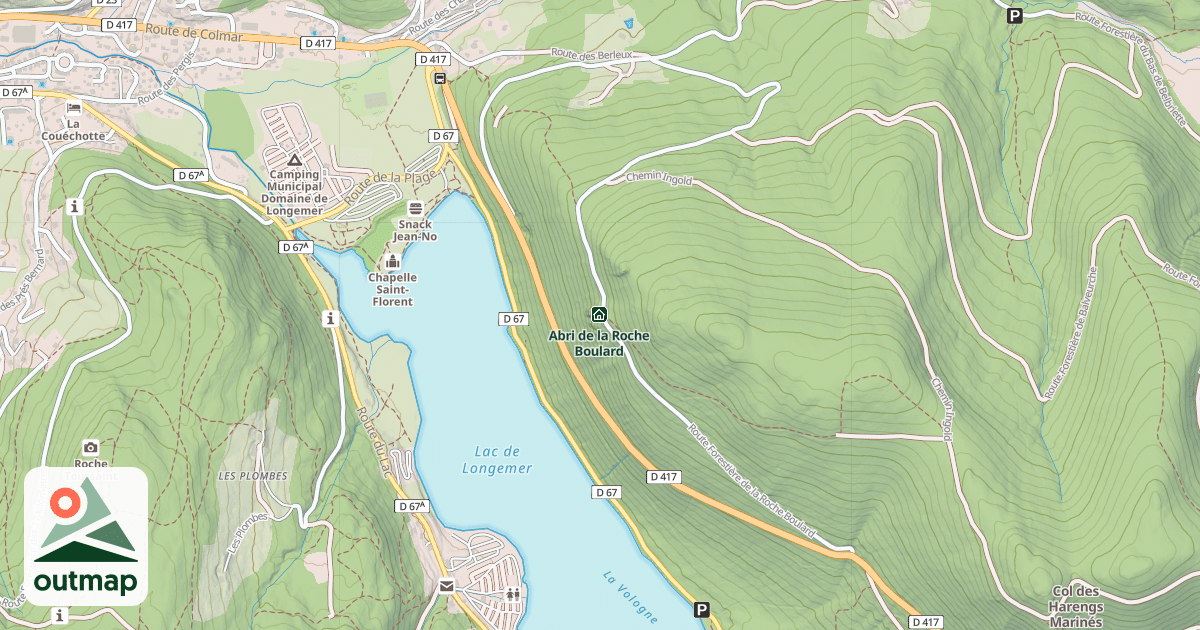 Map of Roche Boulard