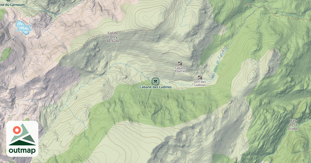 Map of Cabane des Ludines