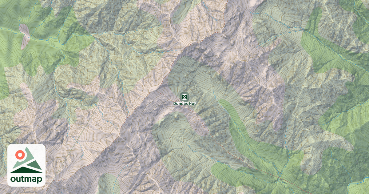Map of Dundas Hut