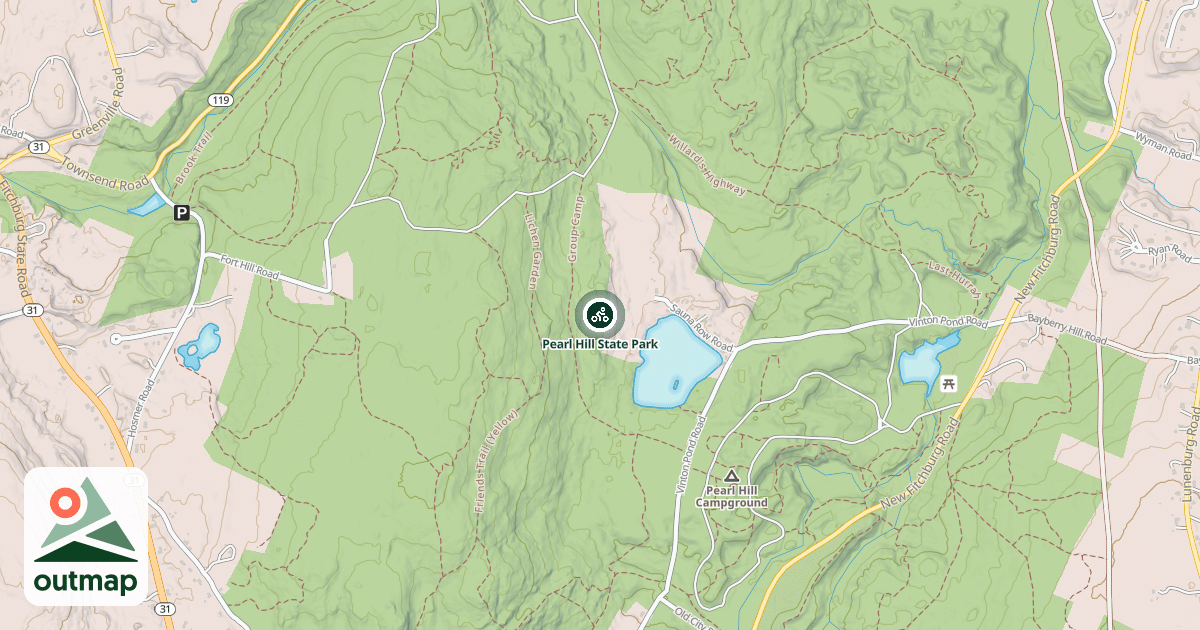 Map of Pearl Hill State Park