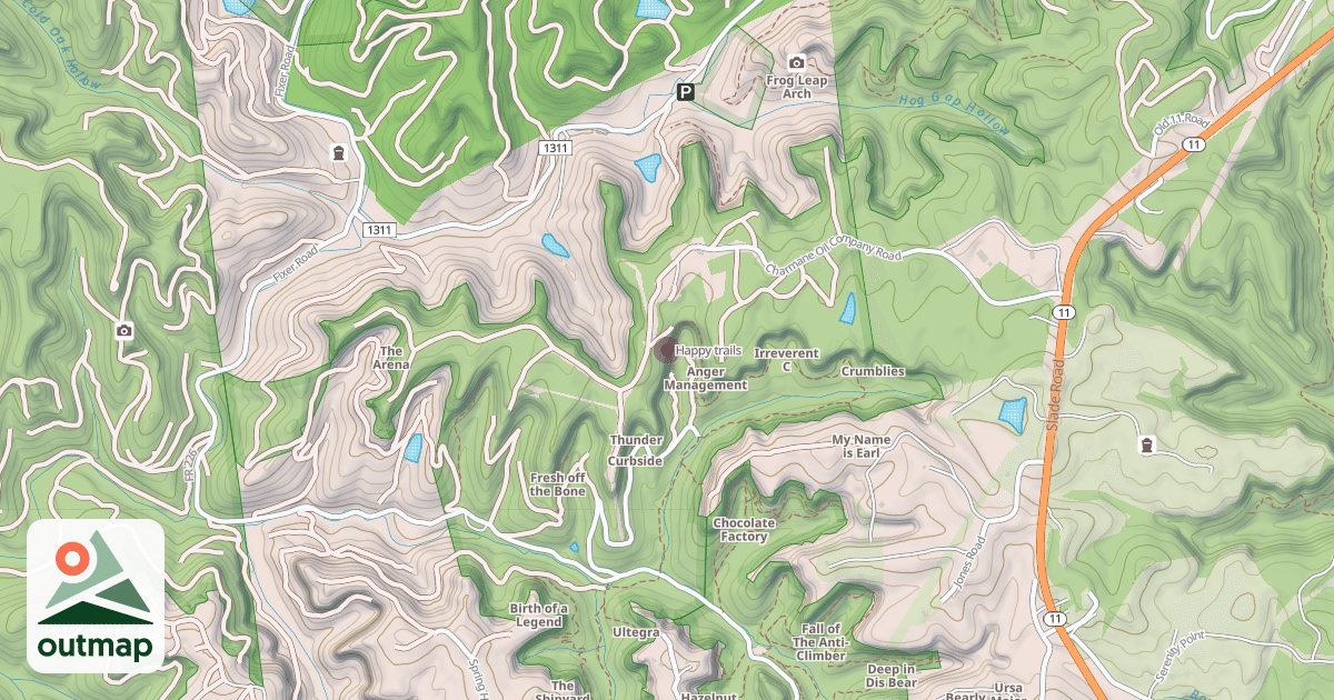 Map of Happy trails