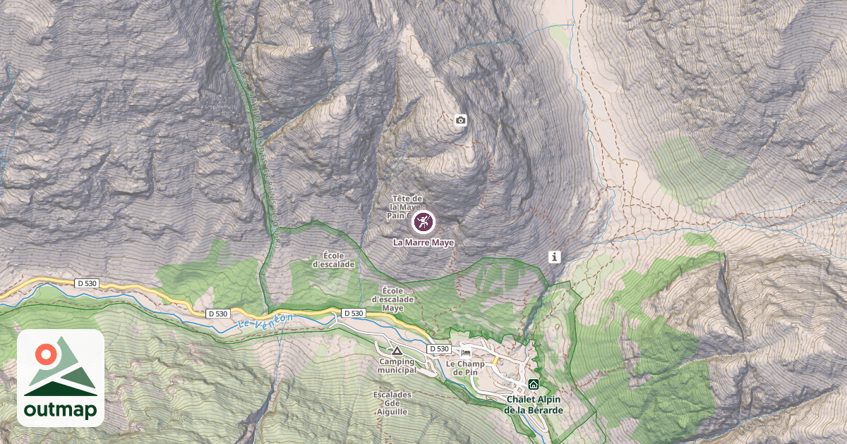 Map of La Marre Maye