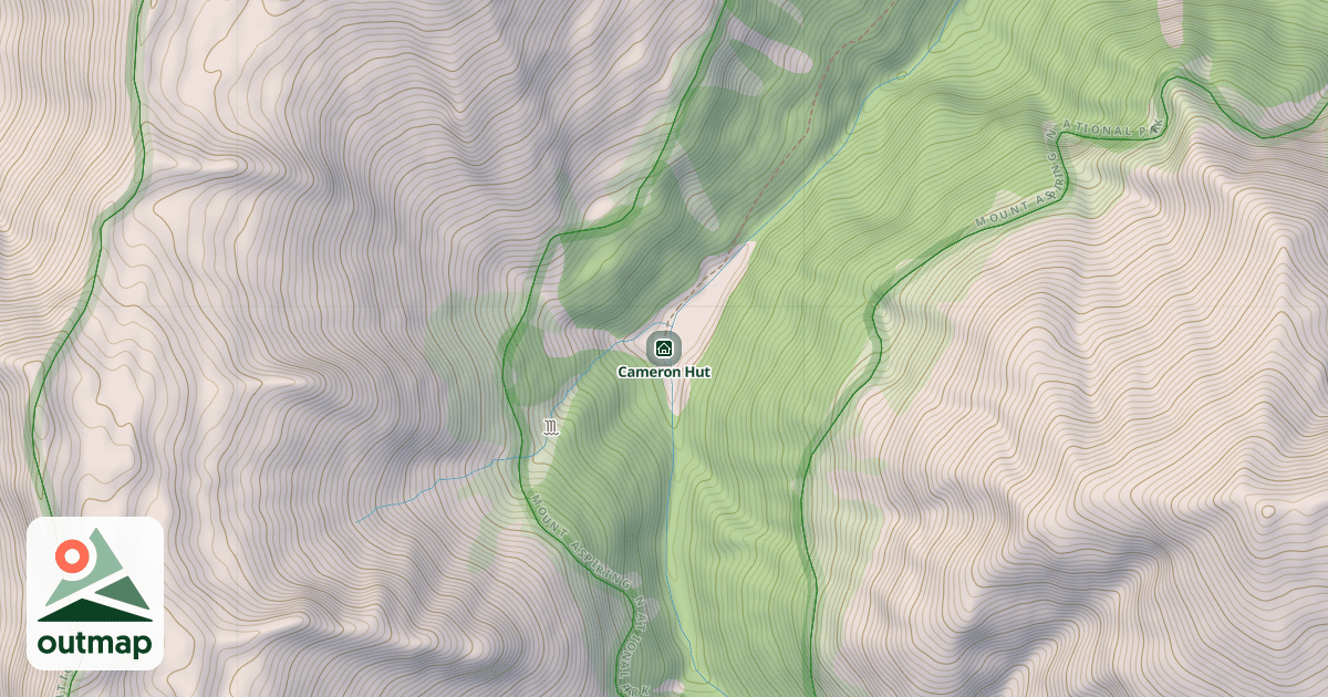 Map of Cameron Hut
