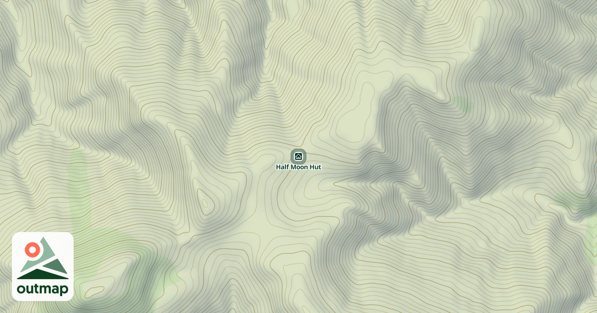Map of Half Moon Hut