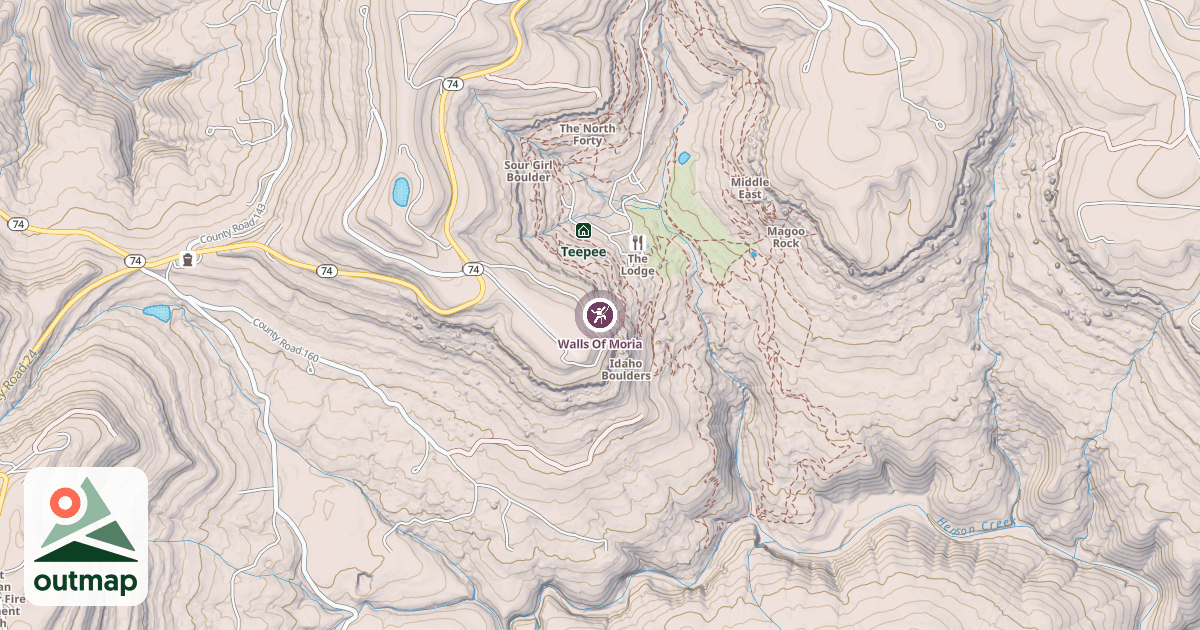 Map of Walls Of Moria