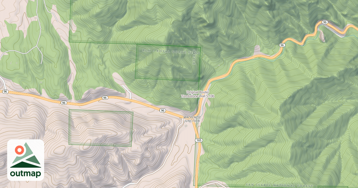 Map of Original Route/Tombstone Wall