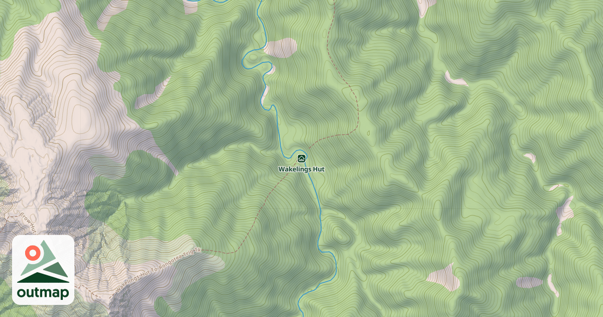 Map of Wakelings Hut