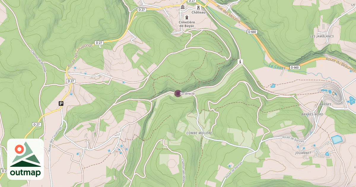 Map of La directe