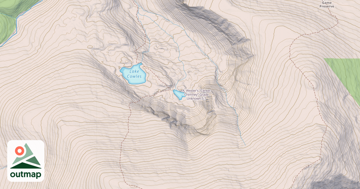 Map of A. Wexler's "Center Chimney" Grade Unknown