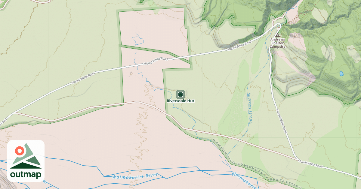 Map of Riversdale Hut