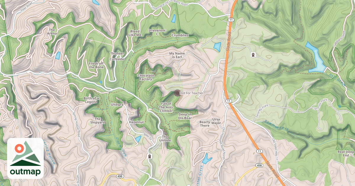 Map of Hot For Teacher