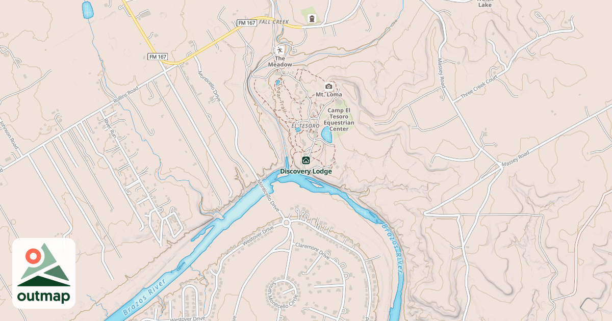 Map of Discovery Lodge