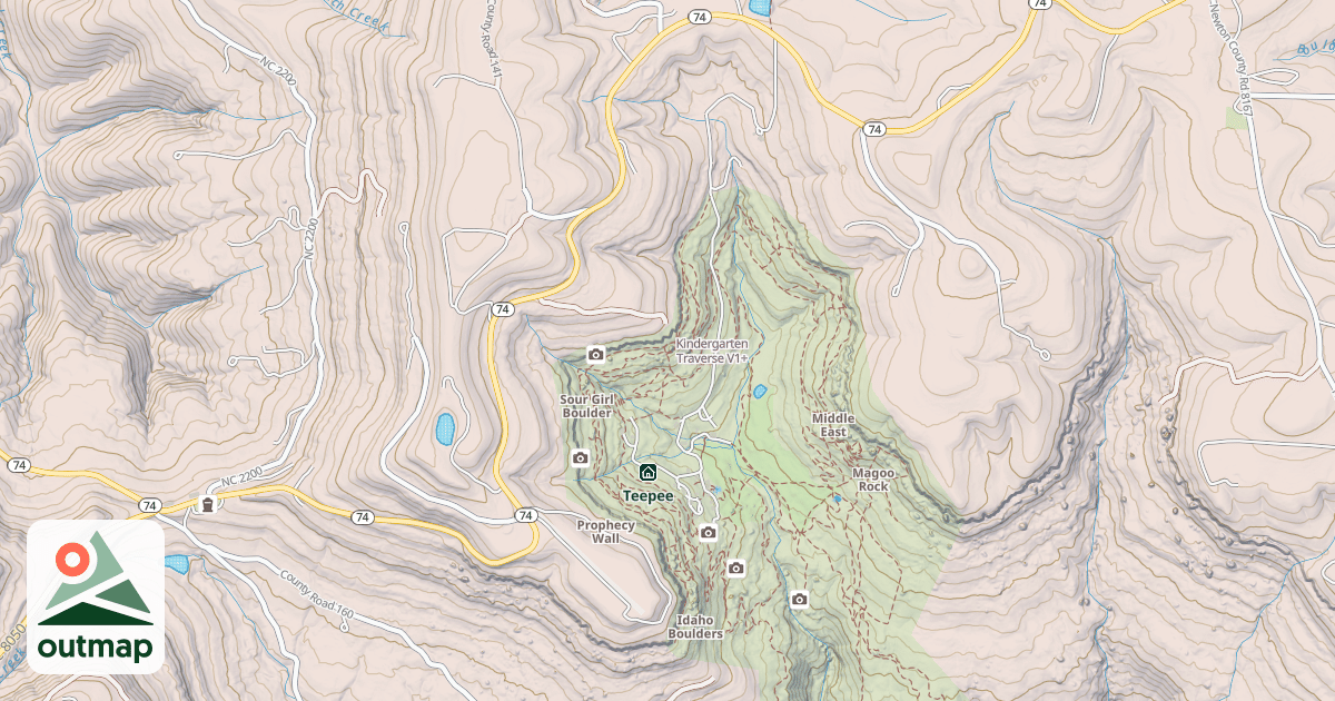 Map of Kindergarten Traverse