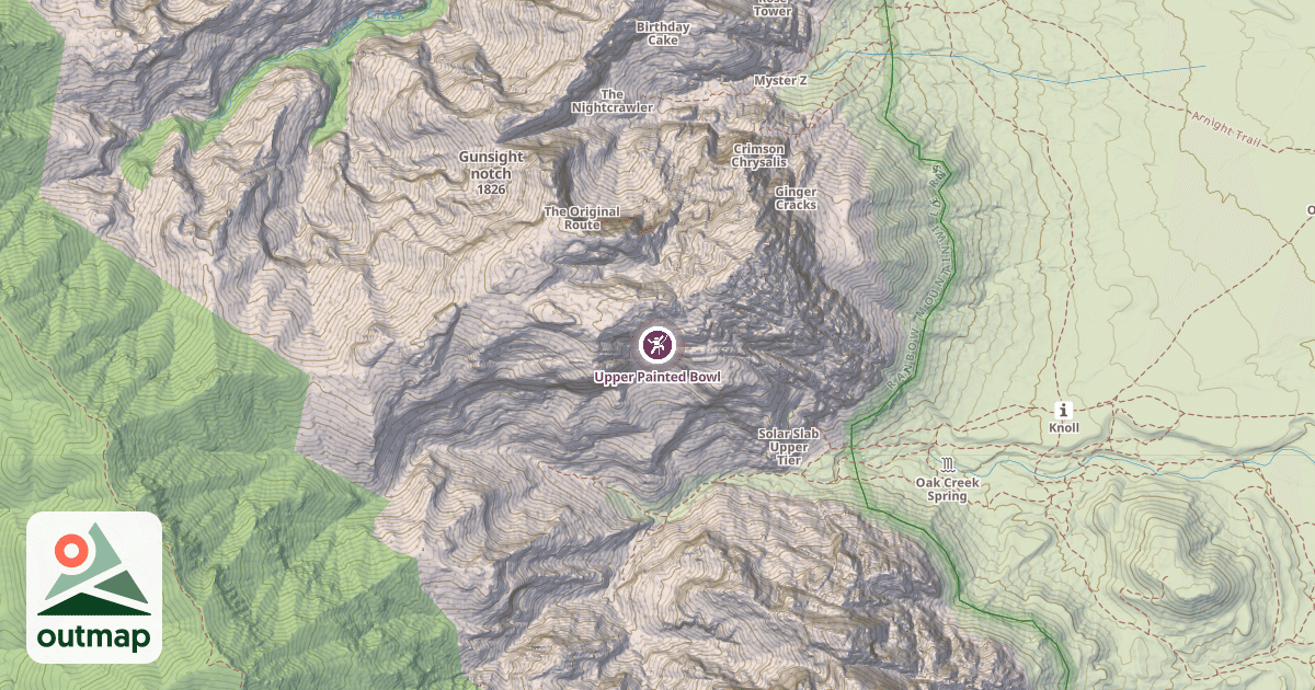 Map of Upper Painted Bowl