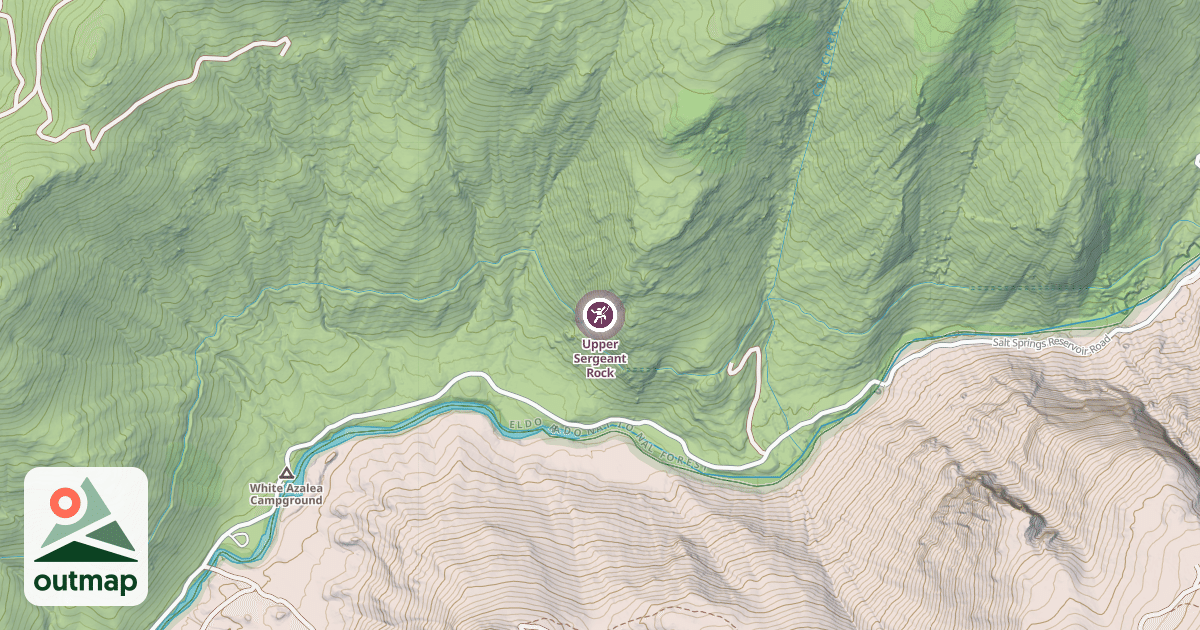 Map of Upper Sergeant Rock
