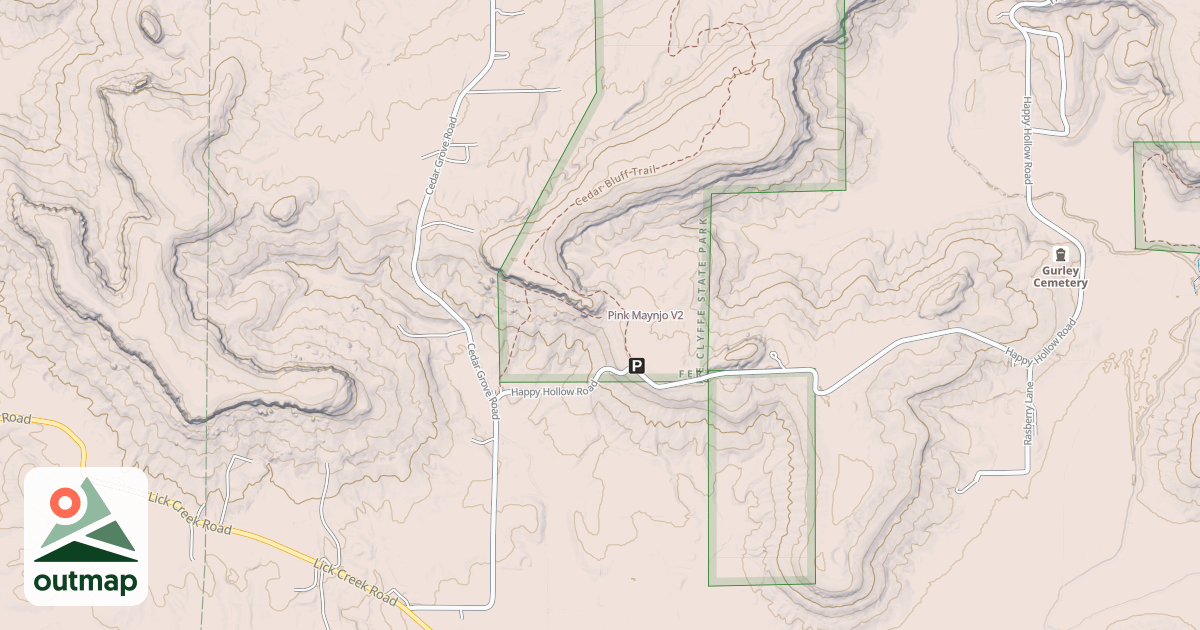 Map of Pink Maynjo