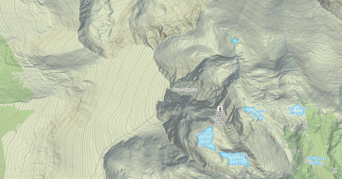 Map preview of Blitzen Ridge