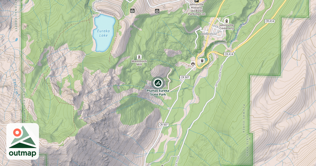 Map of Plumas Eureka State Park