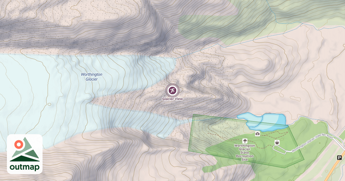 Map of Glacier View