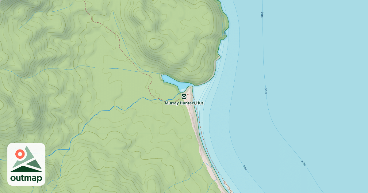 Map of Murray Hunters Hut