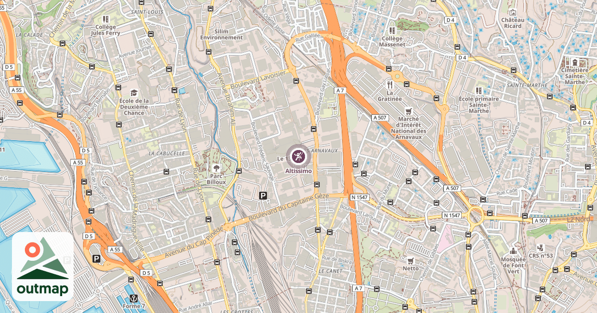 Map of Altissimo