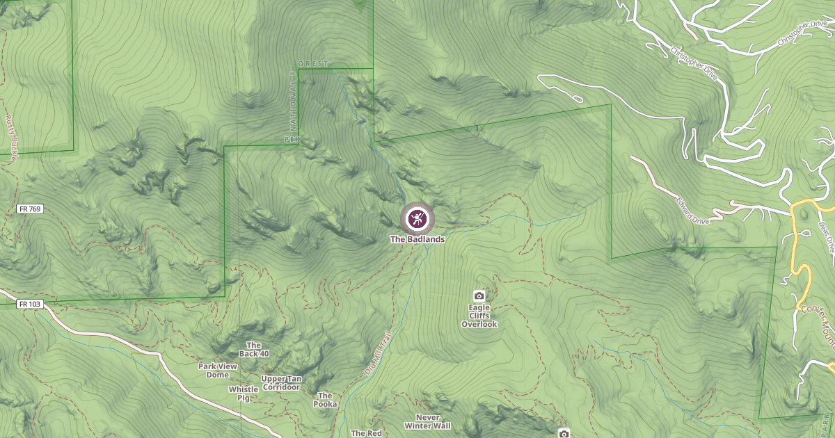 Map preview of The Badlands