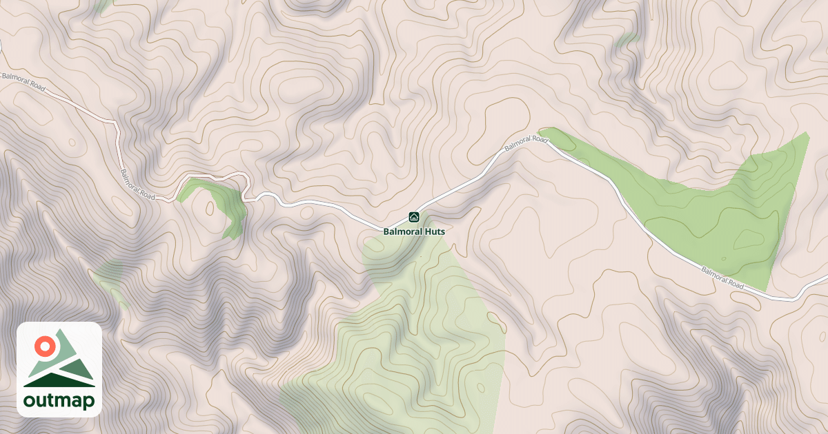 Map of Balmoral Huts