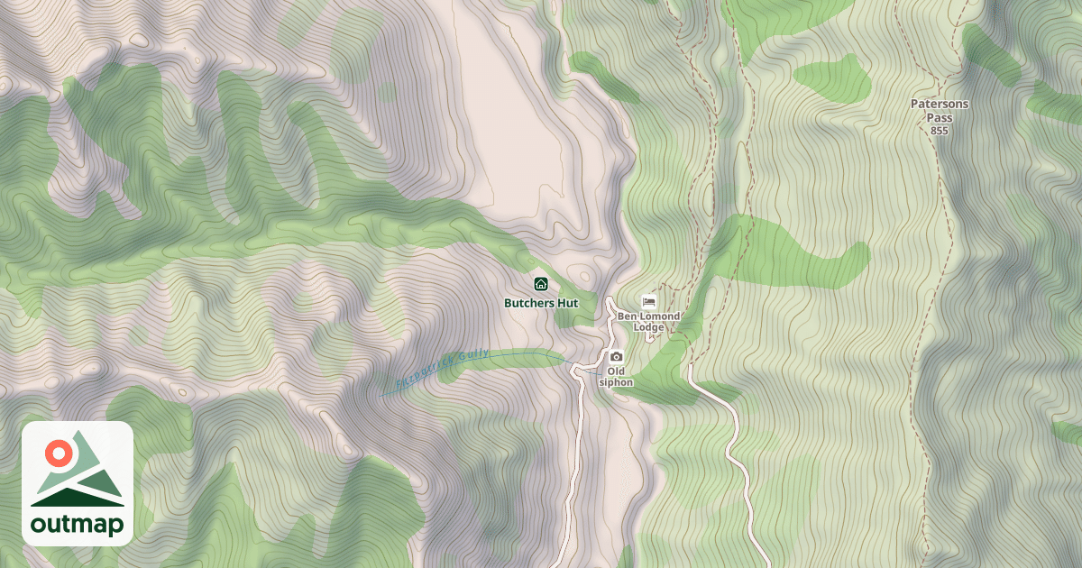 Map of Butchers Hut