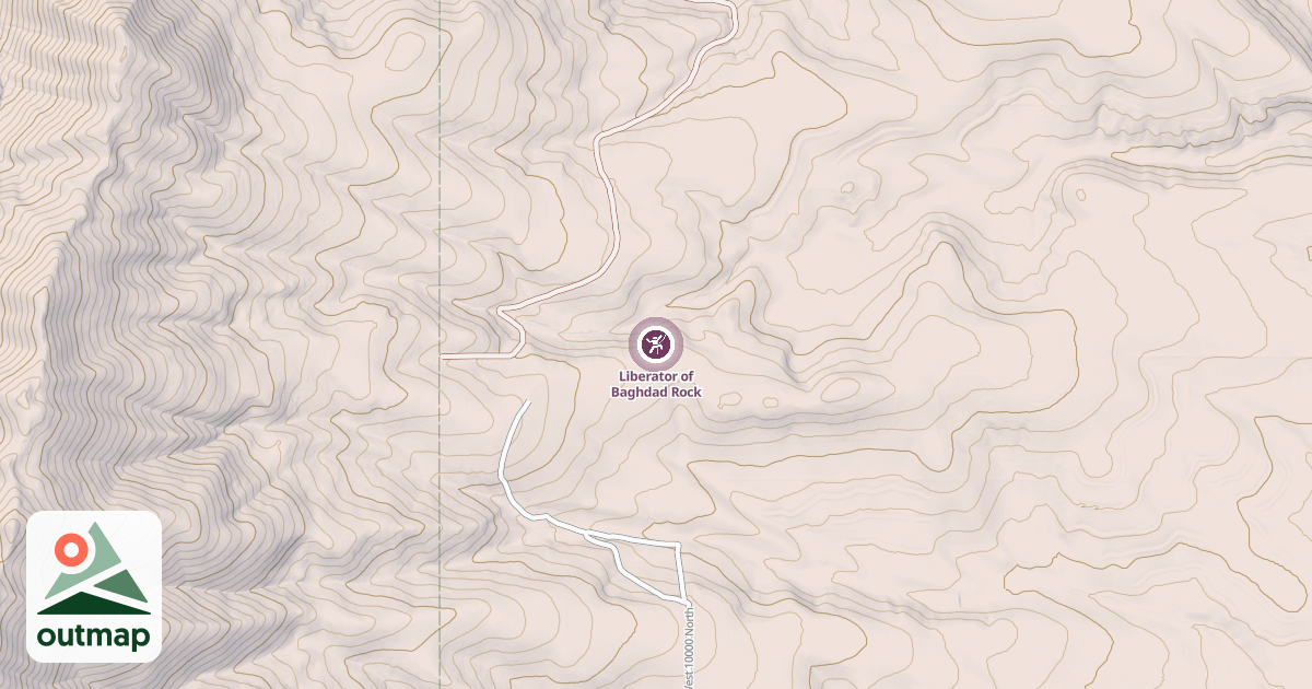 Map of Liberator of Baghdad Rock