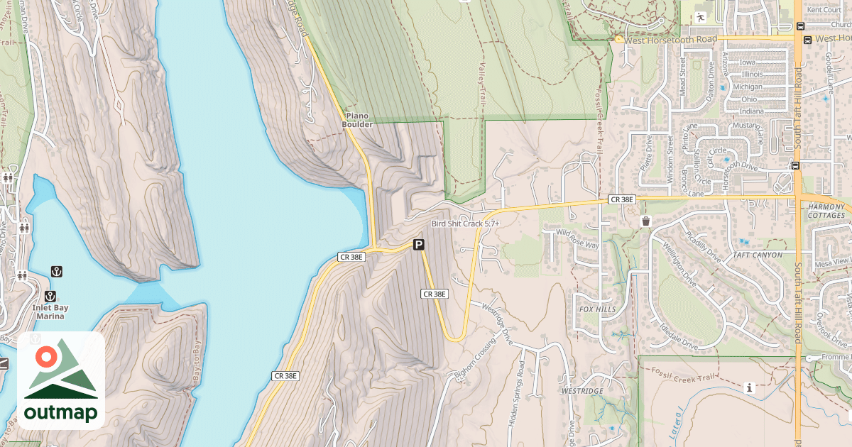 Map of Bird Shit Crack